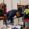 Community members at job fair
