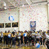 Students at Carver Elementary in North Philadelphia celebrate in a gymnasium
