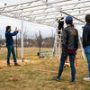 Group of students conducting Solar energy research