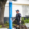 TUPD office with K-9 officer pictured