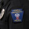 Temple University Police Patch on officer's shoulder